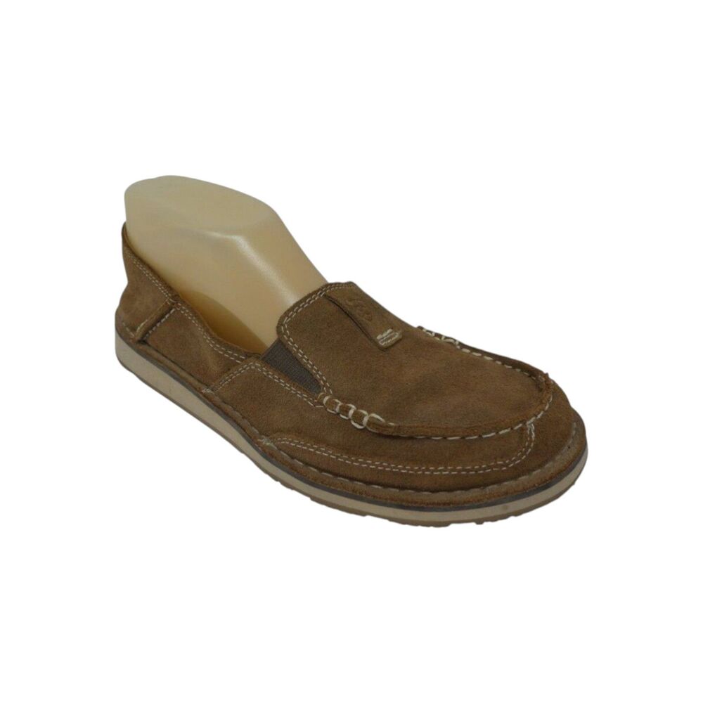 Ariat Bomber Cruiser Brown Leather Slip On Loafers Womens 8.5